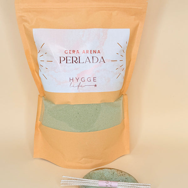 Cera arena perlada Verde