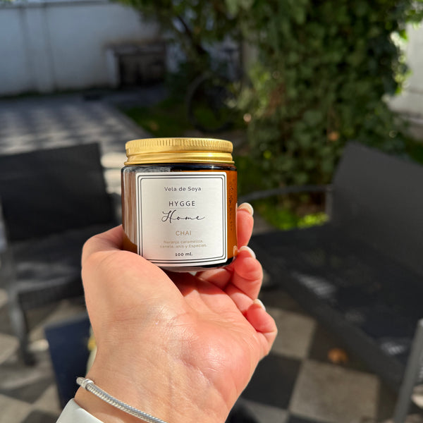 Vela de soya ambar 100 Grs.