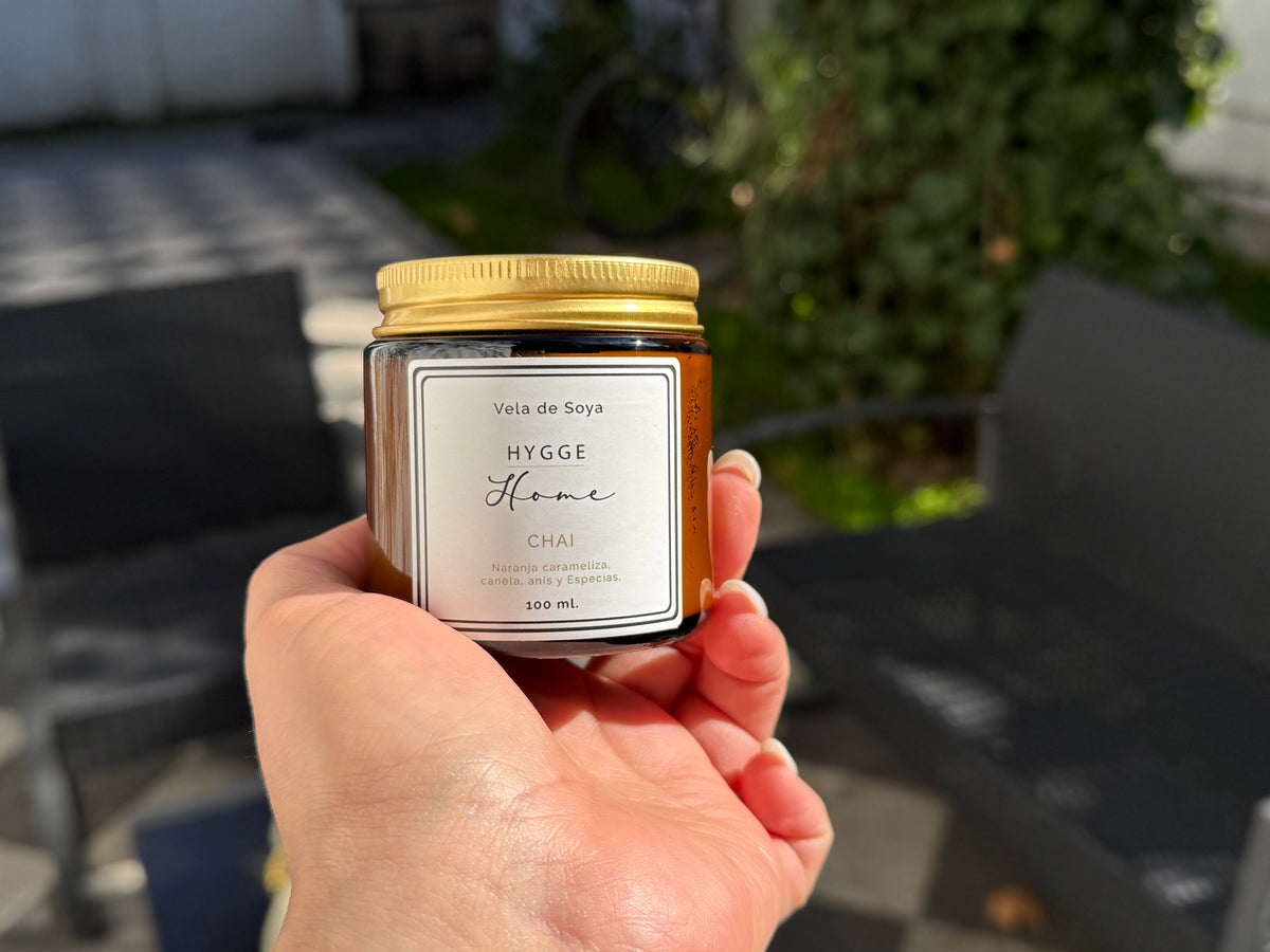 Vela de soya ambar 100 Grs.