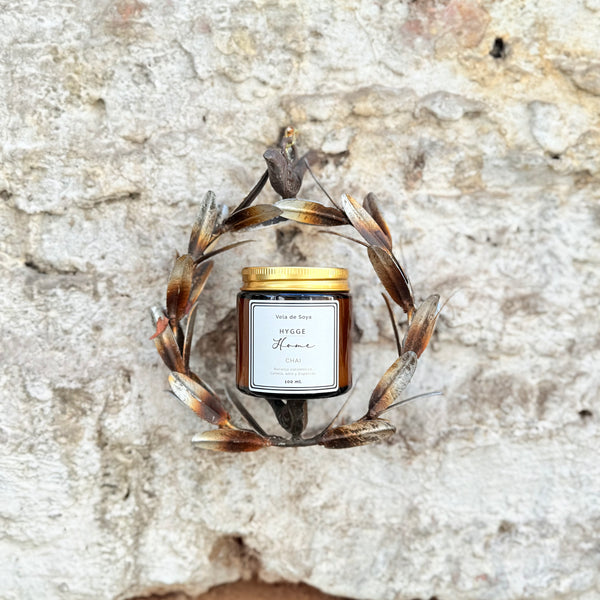 Vela de soya ambar 100 Grs.