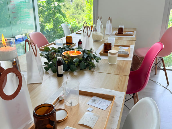 Workshop de velas & Fragancias para velas