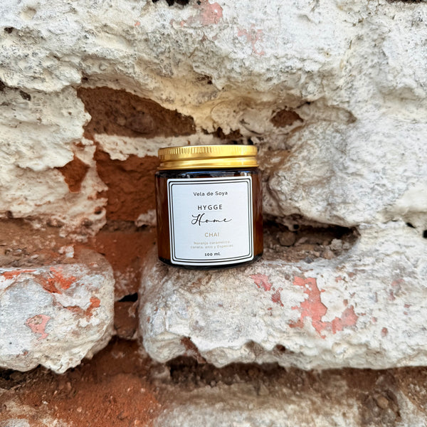 Vela de soya ambar 100 Grs.