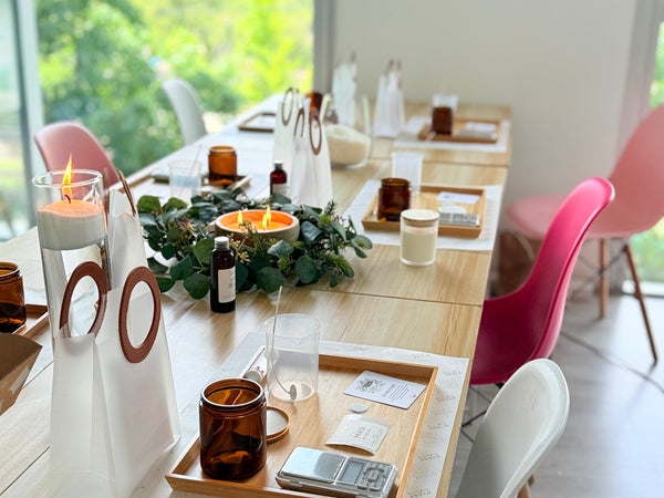 Workshop de velas & Fragancias para velas