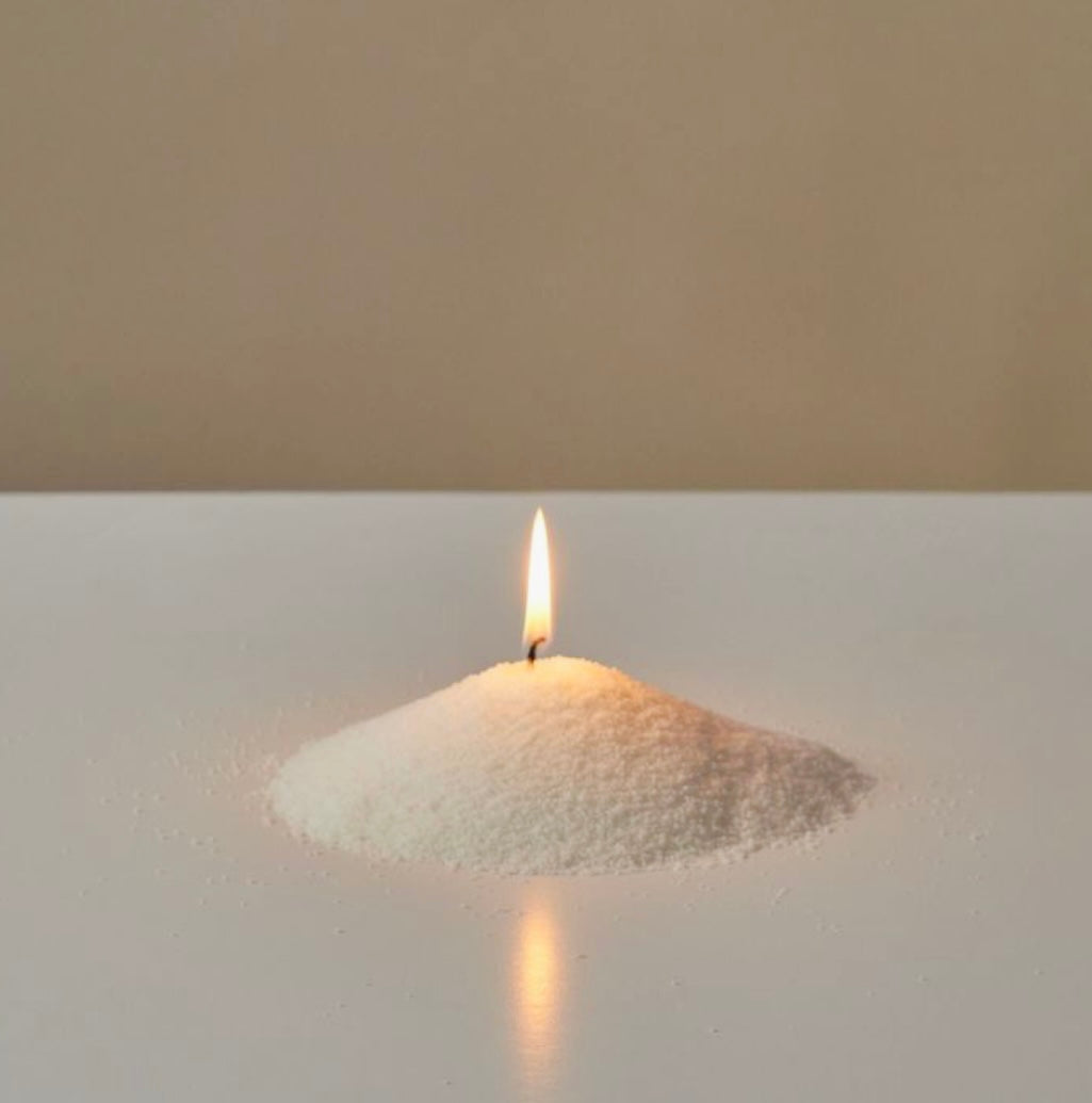 Cera arena perlada blanca