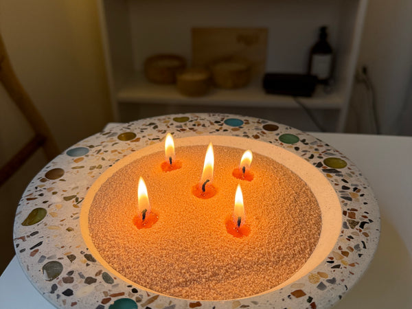 Cera arena perlada coral