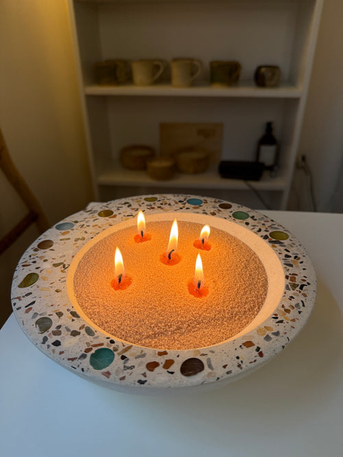 Cera arena perlada coral