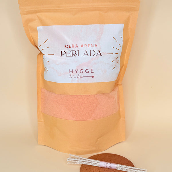Cera arena perlada coral
