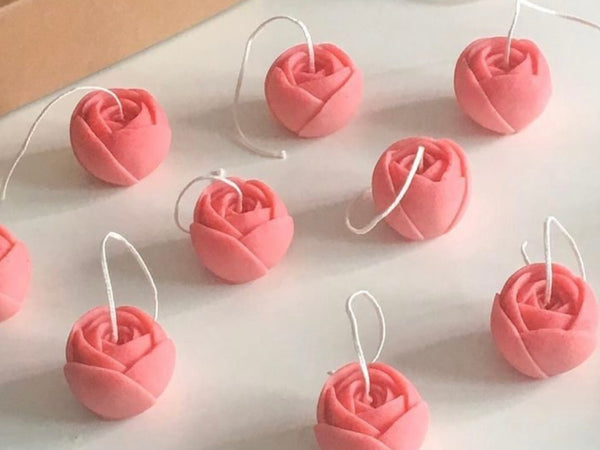 Molde De Silicona Para Vela Rosa
