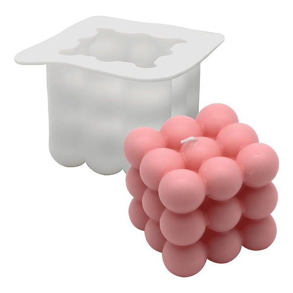 Molde De Silicona Para Velas Bubble