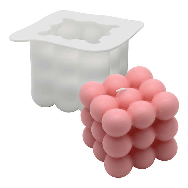 Molde De Silicona Para Velas Bubble
