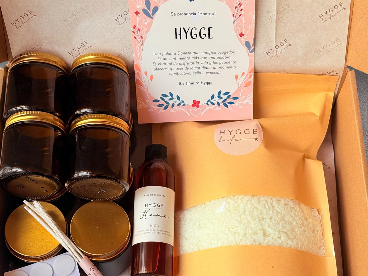 Kit Completo para Elaboración de Velas de Soya - 10 Envases de Vidrio Ámbar