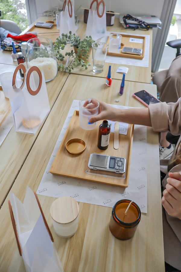 Workshop de velas & Fragancias para velas